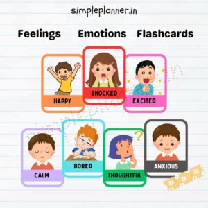 Printable Feelings and Emotions Flash Cards for Kids