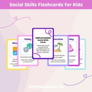 Social Skills Flashcards for kids