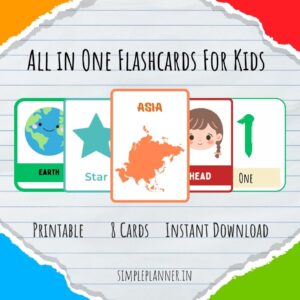 All in One Flash Cards for Kids