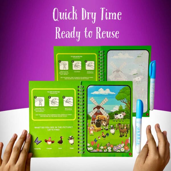 Magic Water Book for Kids - Quick Dry time