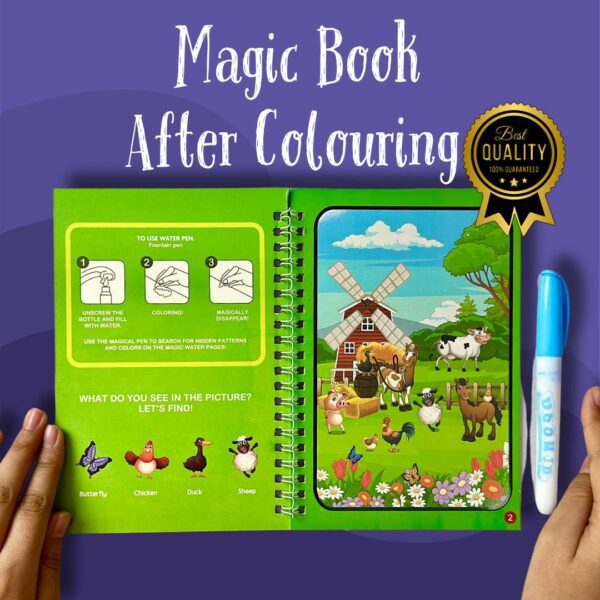 Magic Book image after coloring